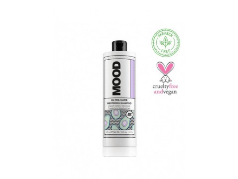 MOOD ULTRA CARE RESTORING SHAMPOO atkuriantis šampūnas šviesintiems plaukams 400ml